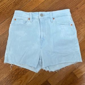 Levi’s high rise denim shorts, size 29, never worn